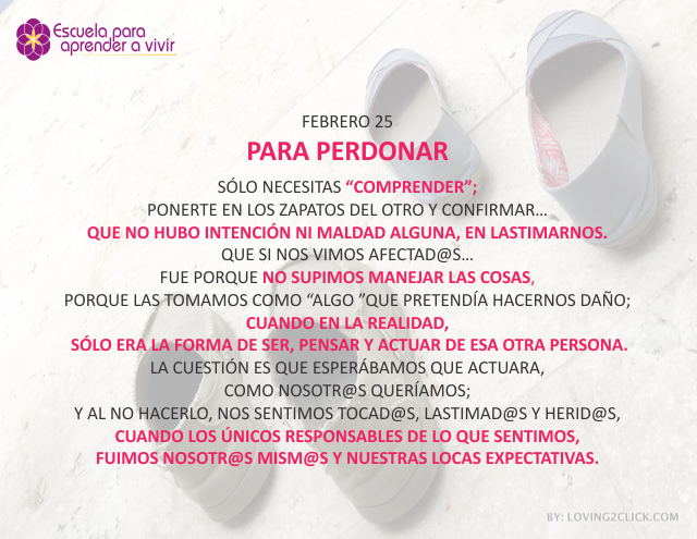 Para perdonar